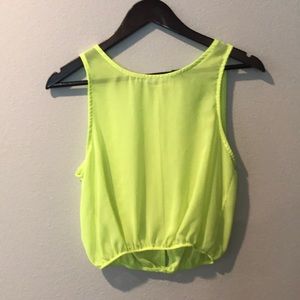 Neon Crop Top